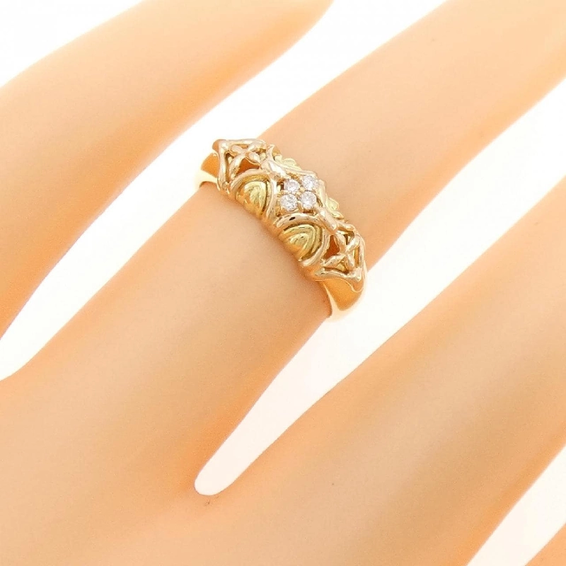 Nhẫn kim cương K18YG/K18PG 0.04CT 672655