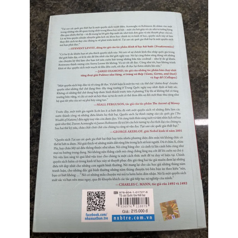Tại sao các quốc gia thất bại Daron Acemoglu và James A. Robinson 707440