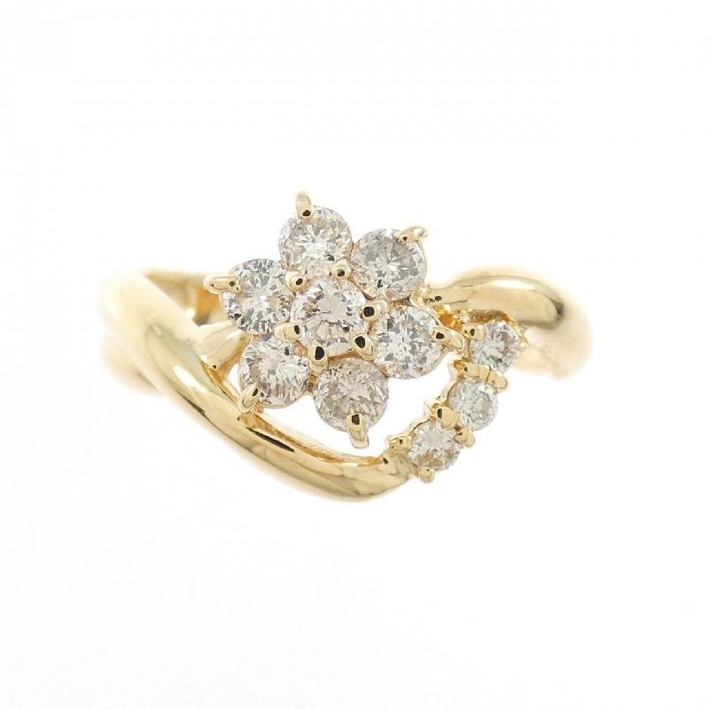 Nhẫn kim cương hoa K18YG 0.50CT 668797