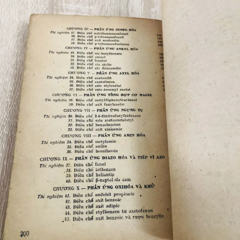 THỰC HÀNH HOÁ HỌC HỮU CƠ (T1) 960204