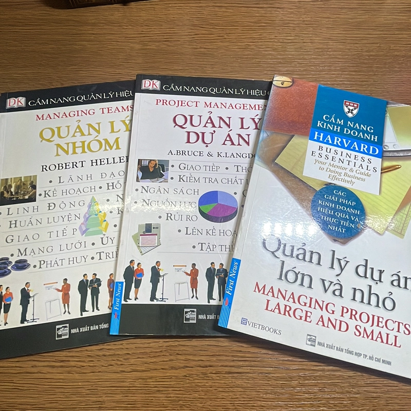 Bôc 3 cuốn Quản lý dự án, Quản lý nhóm, Quản lý dự án lớn và nhỏ 438303