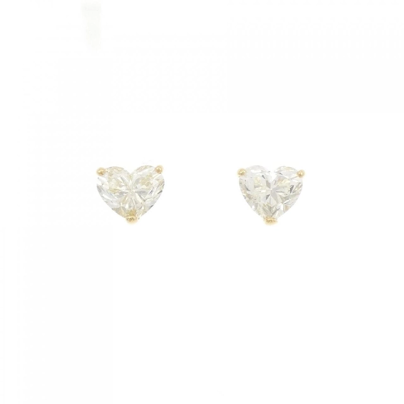 K18YG/ST Bông tai kim cương 1.02CT 1.01CT M-VLY SI1 hình trái tim - Hàng hiệu Chính hãng 874175