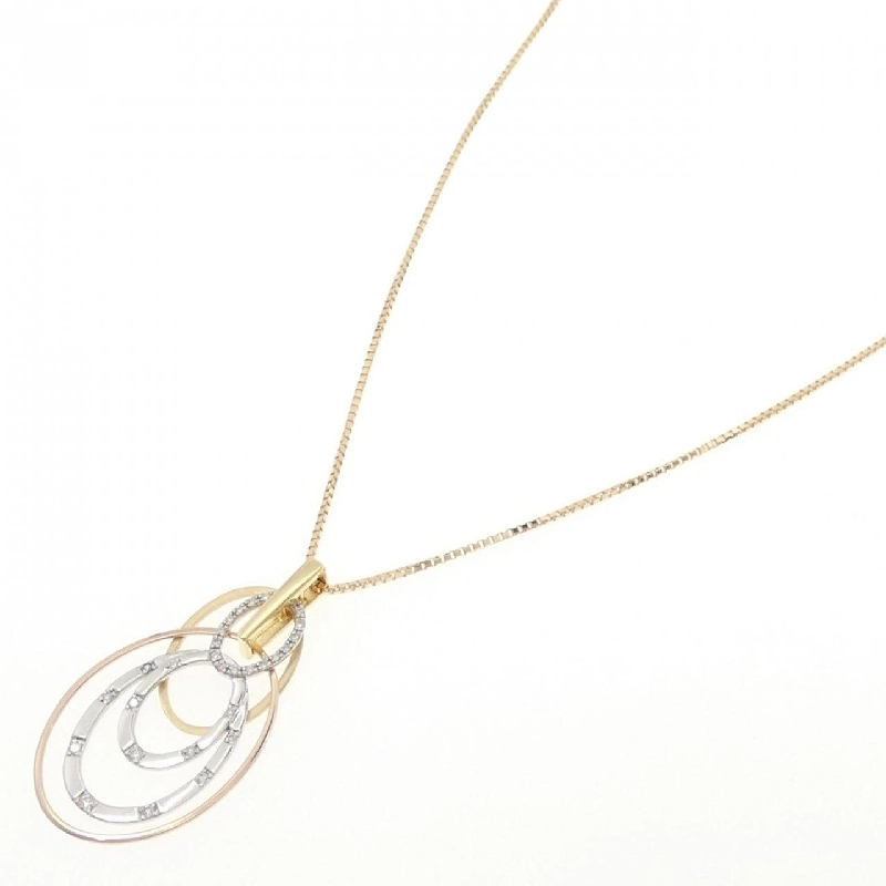 K18YG/PT900/K18PG Dây chuyền kim cương 0.20CT - Hàng hiệu Chính hãng 861793