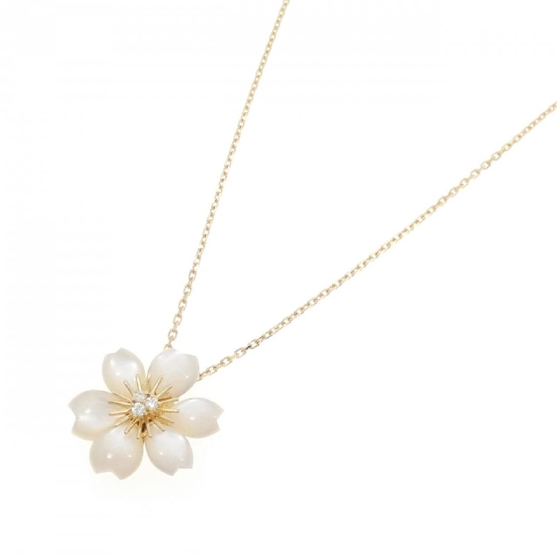 Vòng cổ mini Van Cleef & Arpels Rose de Noël - Hàng hiệu Authentic 844306