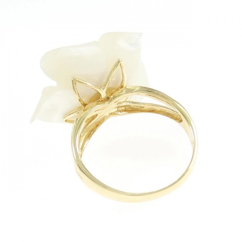 Nhẫn ngọc trai Akoya hoa K18YG 6.6mm - Hàng hiệu chính hãng 854121