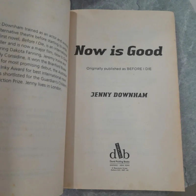 NOW IS GOOD - JENNY DOWNHAM 975559