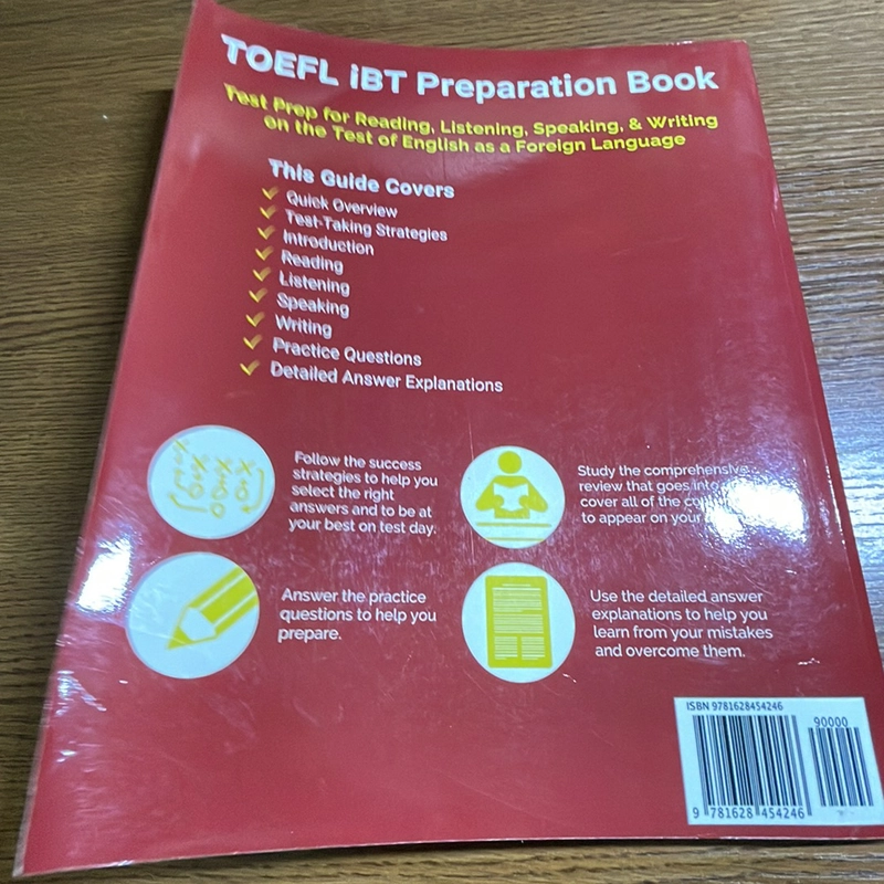 Toefl iBT preparation book Test prep books 378792