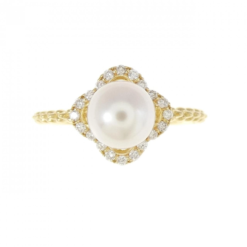 Nhẫn ngọc trai Akoya K18YG 6.2mm 673367