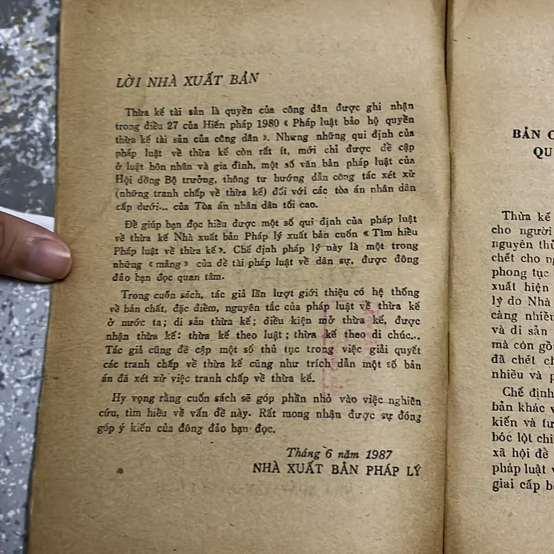 [luật - chính trị] Pháp luật về thừa kế Lê Kim Quế xb 1987 447798