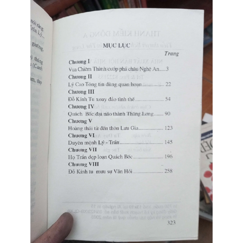 Thanh kiến đông a - Thế Long 2003 Tiểu Thuyết VAVO-AK19 936013