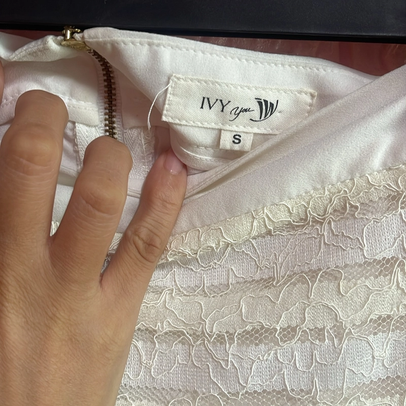 Chân váy ren chữ A Ivy moda 529970