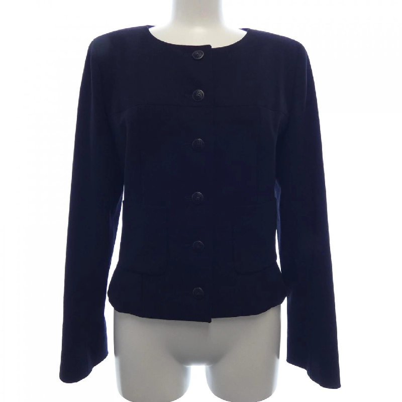 【Mã giảm giá】【Cổ điển】Áo khoác không cổ CHANEL 635127