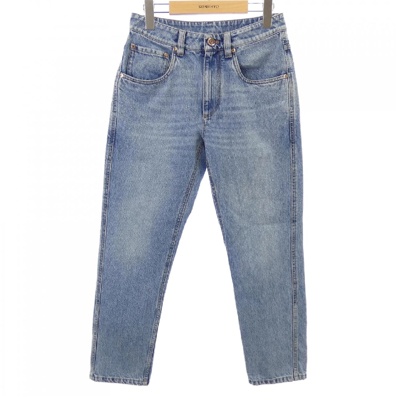 BRUNELLO CUCINELLI Quần jeans denim chính hãng có đai bóng MA095P5847 - Hàng hiệu Authentic 818400