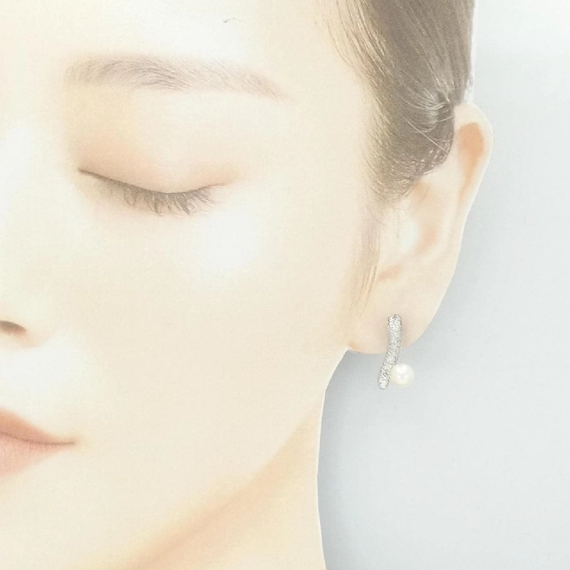 K18WG Bông tai ngọc trai Akoya 6.0mm - Hàng hiệu Chính hãng 867222