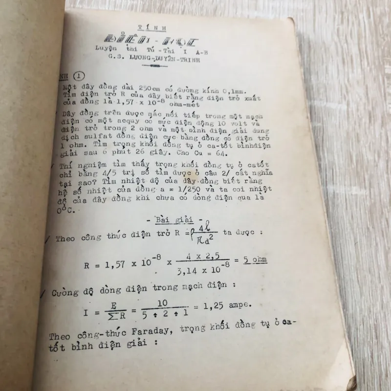 TÍNH ĐIỆN HỌC ĐỆ NHỊ A - B 974848