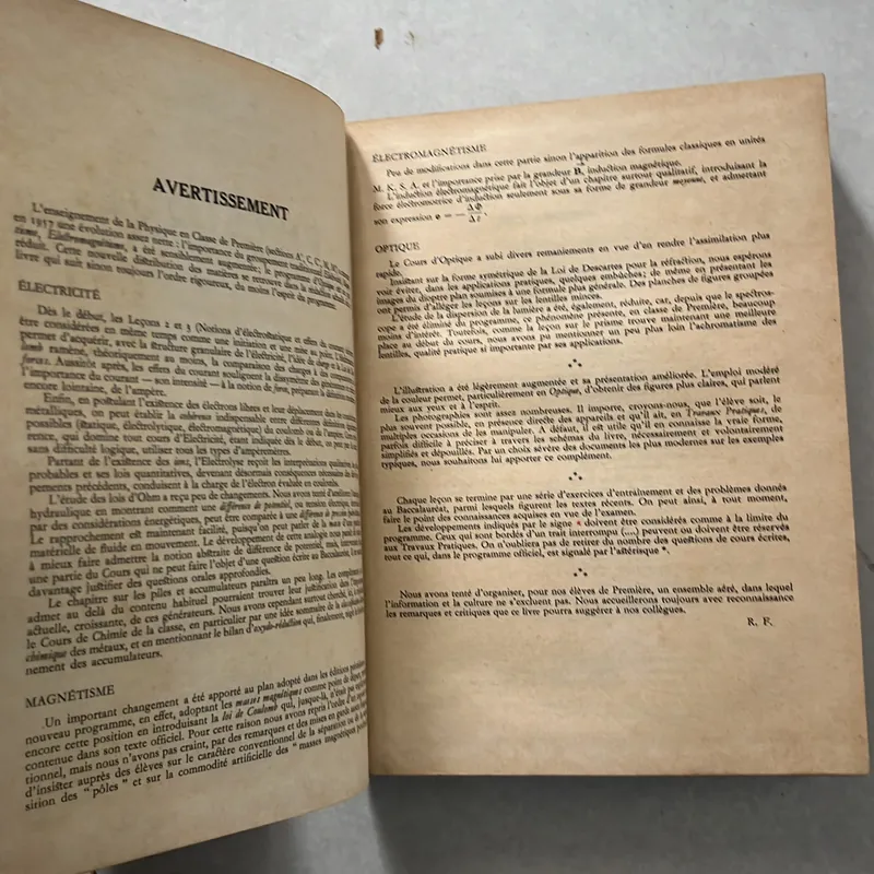 Physique 1re C&M - T. Faucher - 1963s 563238