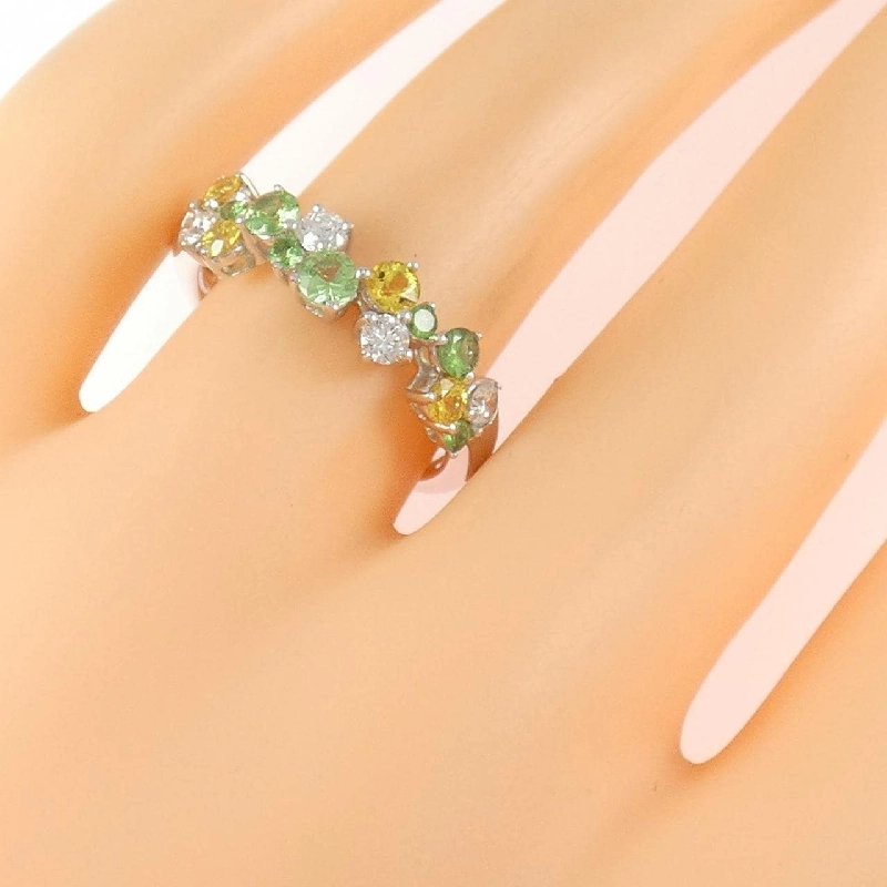 Nhẫn đá màu K18WG - Hàng hiệu Authentic 849589