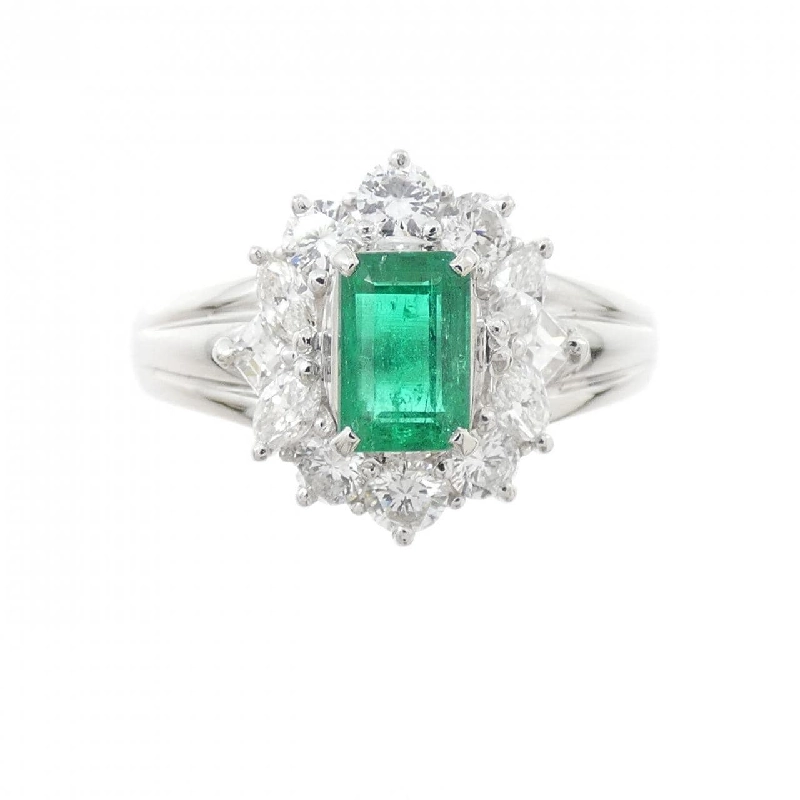 Nhẫn Emerald PT900 0.54CT - Hàng hiệu Authentic 850541