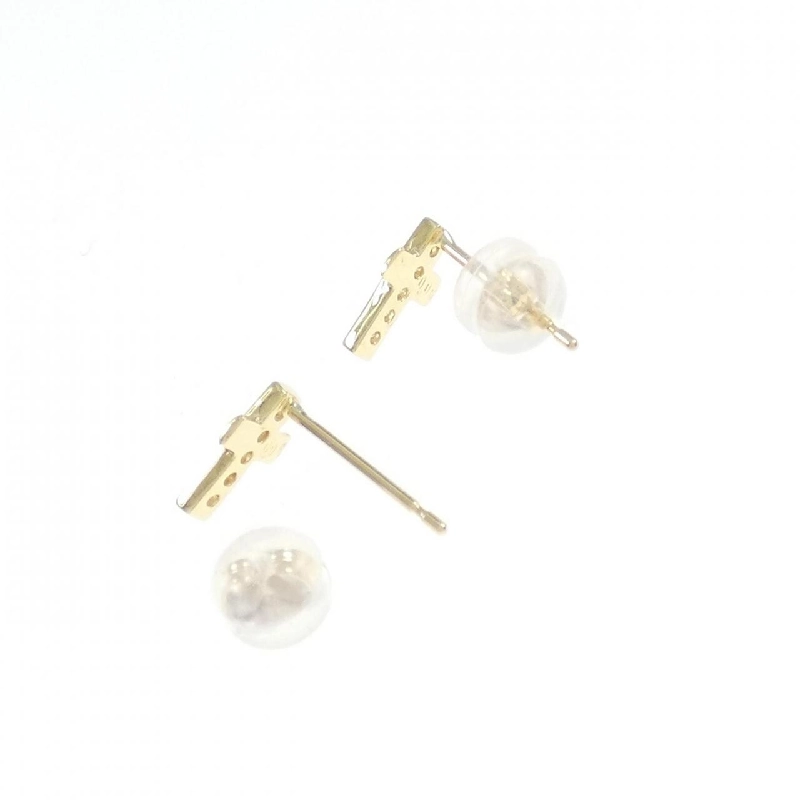 K18YG Bông tai kim cương chéo 0.10CT - Hàng hiệu Chính hãng 869220