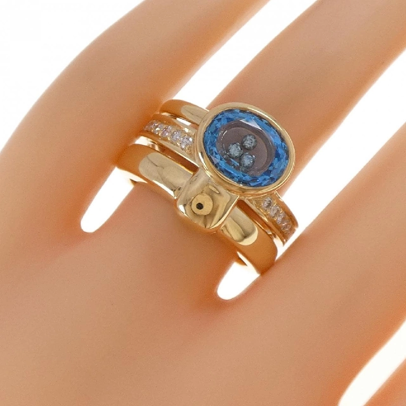 Nhẫn Blue Topaz 750YG - Hàng hiệu Authentic 849289