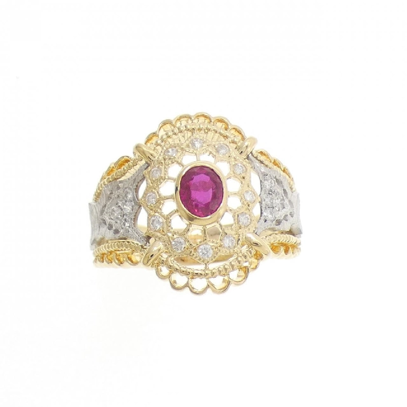 Nhẫn Ruby K18YG/PT900 0.43CT - Hàng hiệu Chính hãng 850638