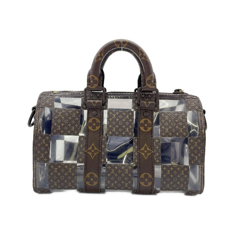 Túi xách Boston Louis Vuitton Monogram Chess Keepall Bandoulière 25cm M20872 - Hàng hiệu Chính hãng 803776
