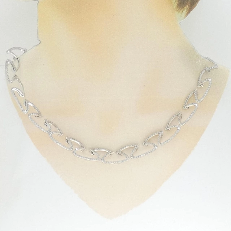 Dây chuyền kim cương 750WG 2.87CT - Hàng hiệu Authentic 866304