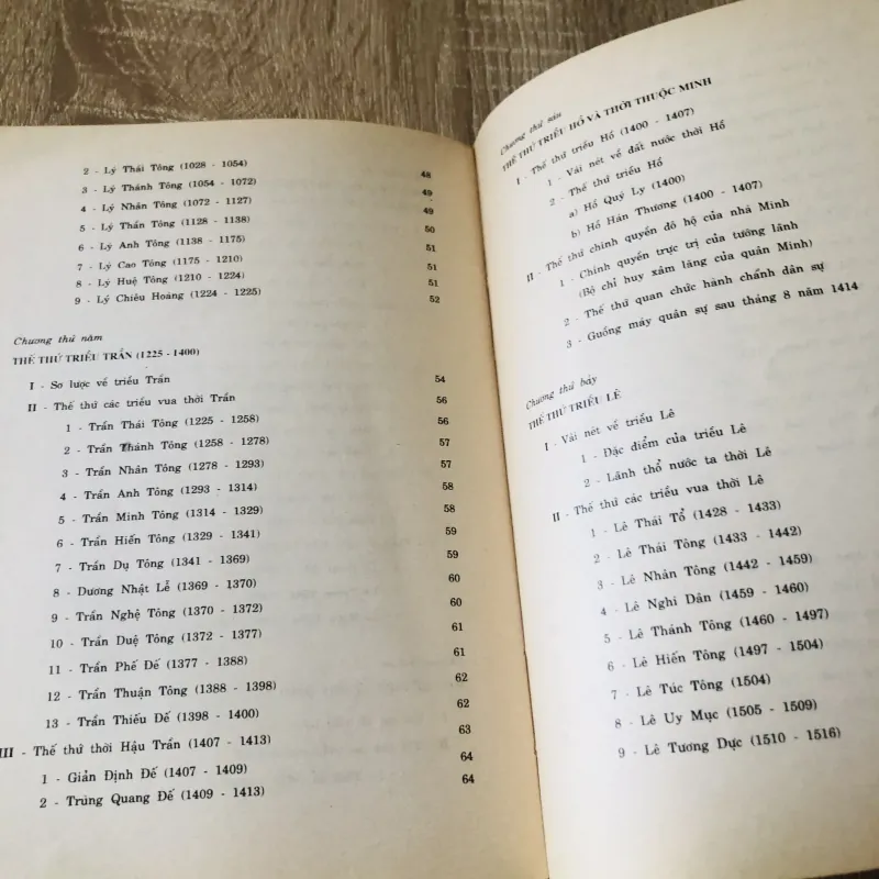 THẾ THỨ CÁC TRIỀU VUA VIỆT NAM  1029165