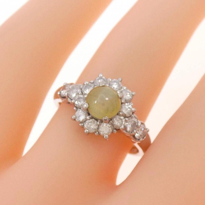 Nhẫn PT900 Chrysoberyl Cat's Eye 0.97CT - Hàng hiệu Chính hãng 850487