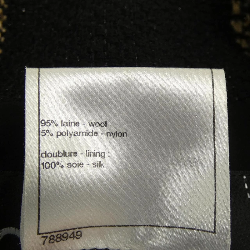 【Mã giảm giá】Áo khoác không cổ CHANEL 643585