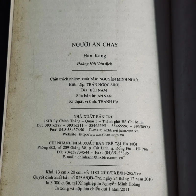 Người ăn chay - Hankang (bản in cũ) 933901