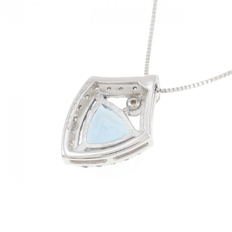 K18WG Aquamarine Necklace 0.92CT - Hàng hiệu Authentic 856913