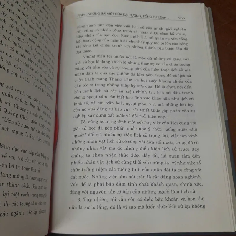 ĐẠI TƯỚNG TỔNG TƯ LỆNH VÕ NGUYÊN GIÁP VỚI SỬ HỌC VIỆT NAM 595373