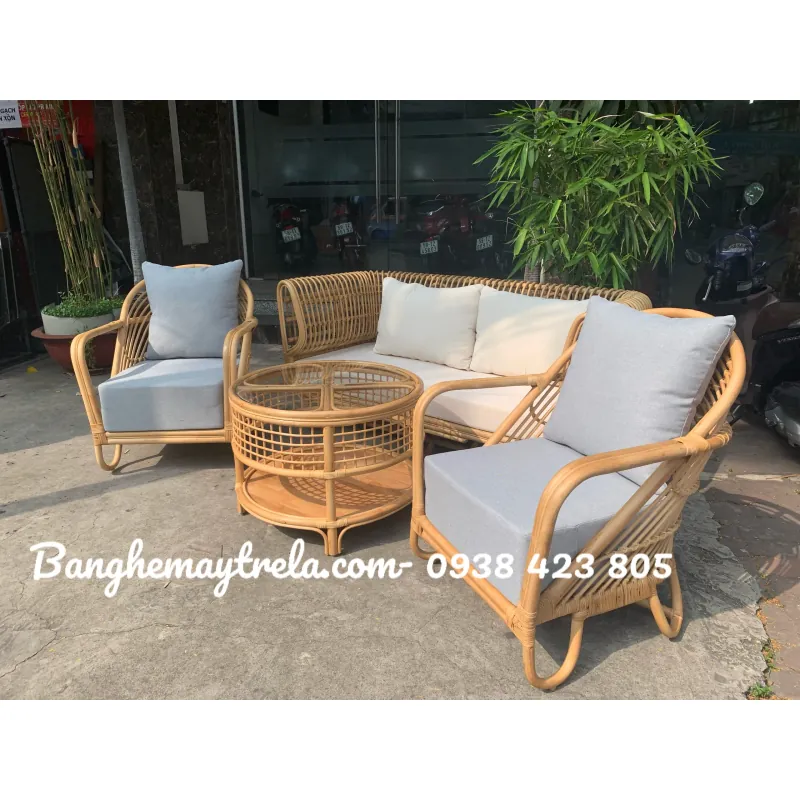 Sofa mây tự nhiên cho phòng khách 728297