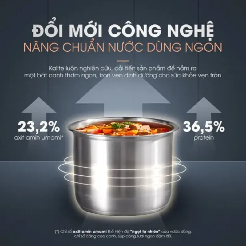 KALITE KPC5001 – Nồi áp suất đa năng – Nấu canh, hầm thịt, nấu súp cực tiện lợi 696315