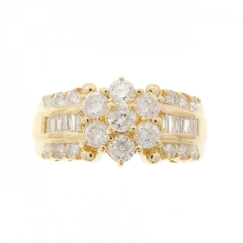 Nhẫn kim cương hoa K18YG 1.00CT 667899