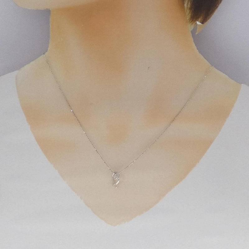 K10WG Dây chuyền kim cương hình trái tim 0.02CT - Hàng hiệu Authentic 860647