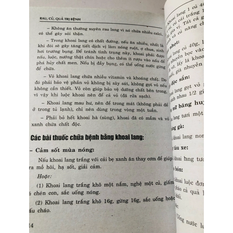 NHỮNG BÀI THUỐC DÂN GIAN RAU, CỦ, QUẢ TRỊ BỆNH  455862