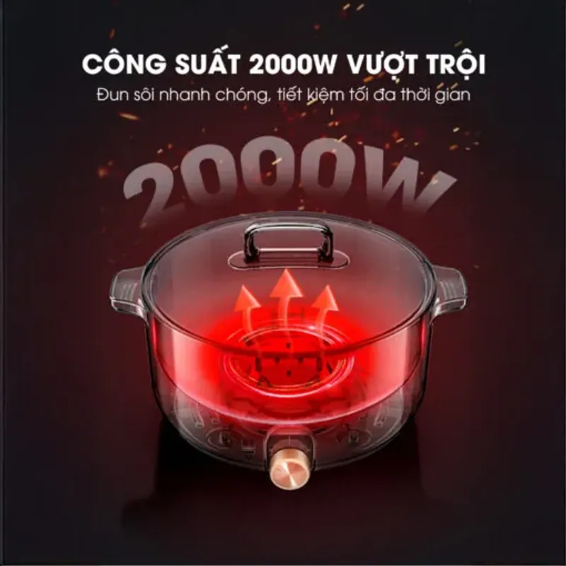 Nồi lẩu điện đa năng KALITE KL568 dung tích 6L cao cấp mới 100% 573248
