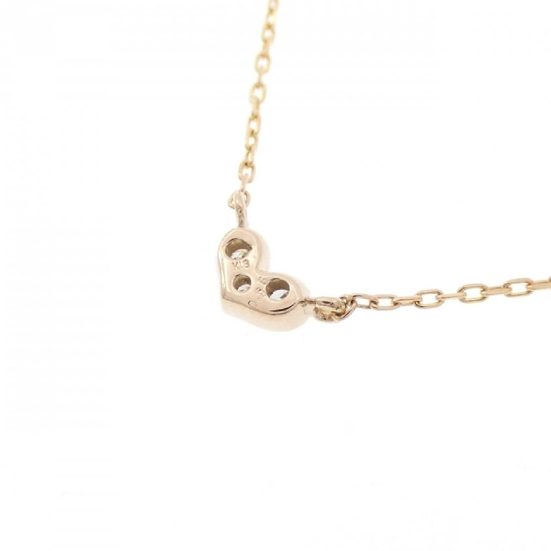 K18YG Dây chuyền kim cương hình trái tim 0.05CT - Hàng hiệu Chính hãng 860531