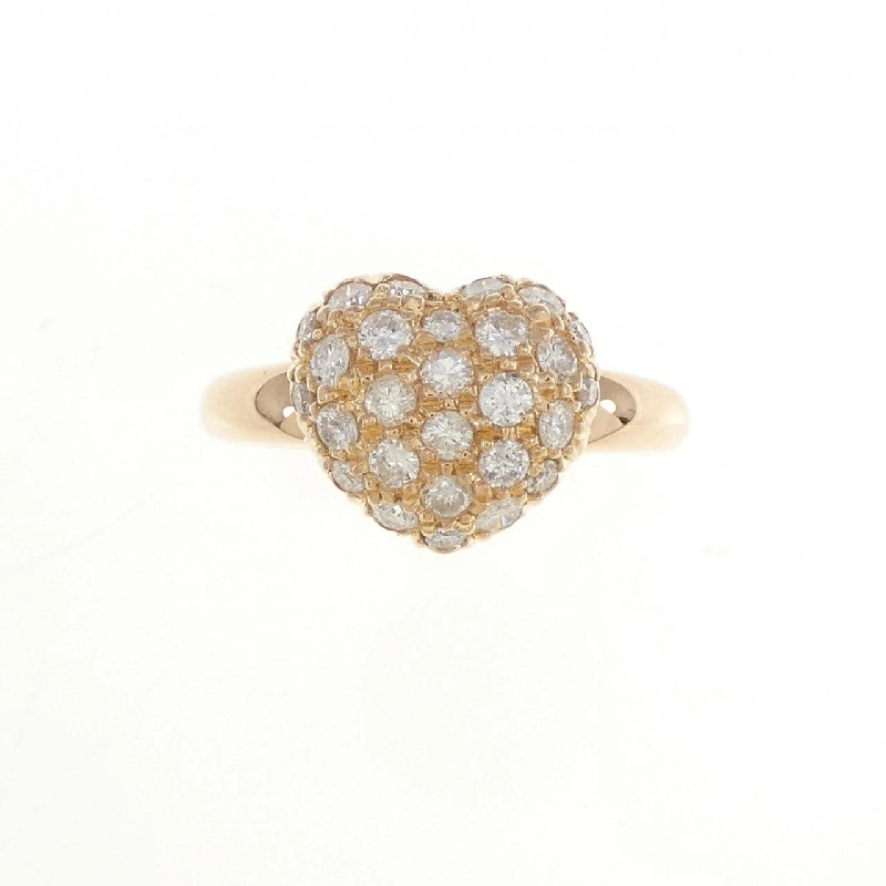 Nhẫn kim cương K18PG hình trái tim 0.54CT 673333