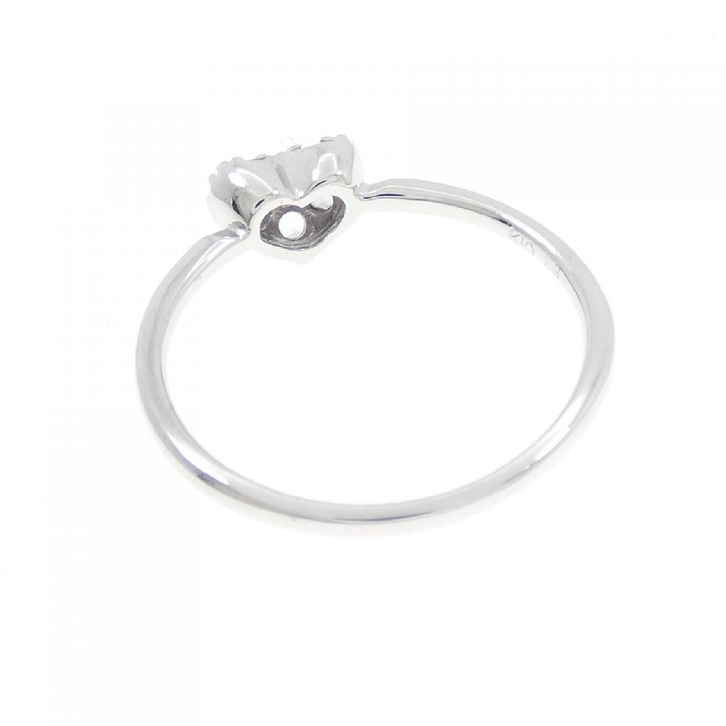 Nhẫn Aquamarine K10WG Hình Trái Tim - Hàng hiệu Chính Hãng 854093