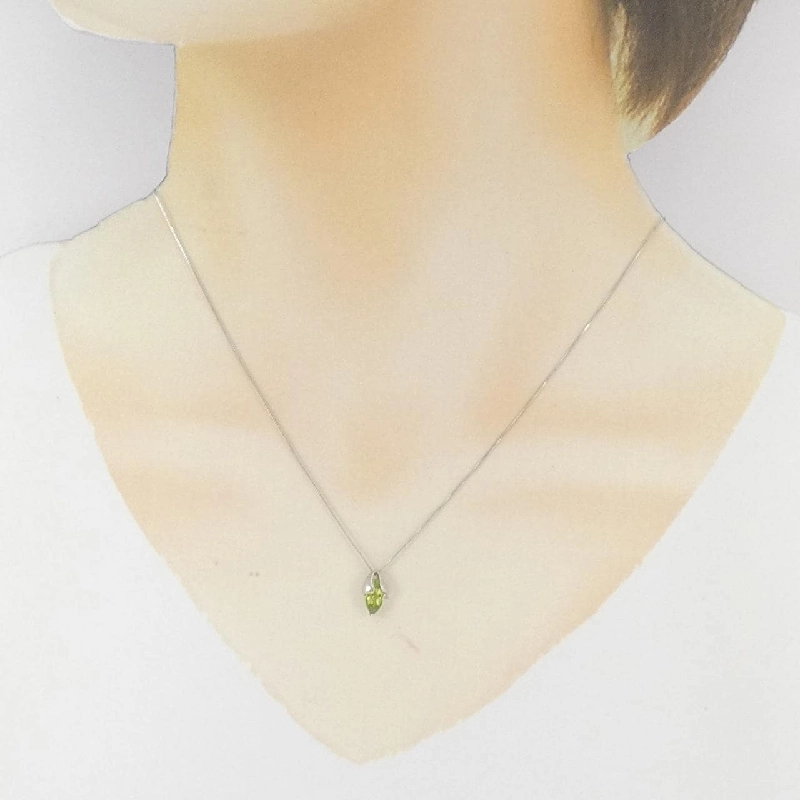 K18WG Peridot Necklace - Hàng hiệu Authentic 858172