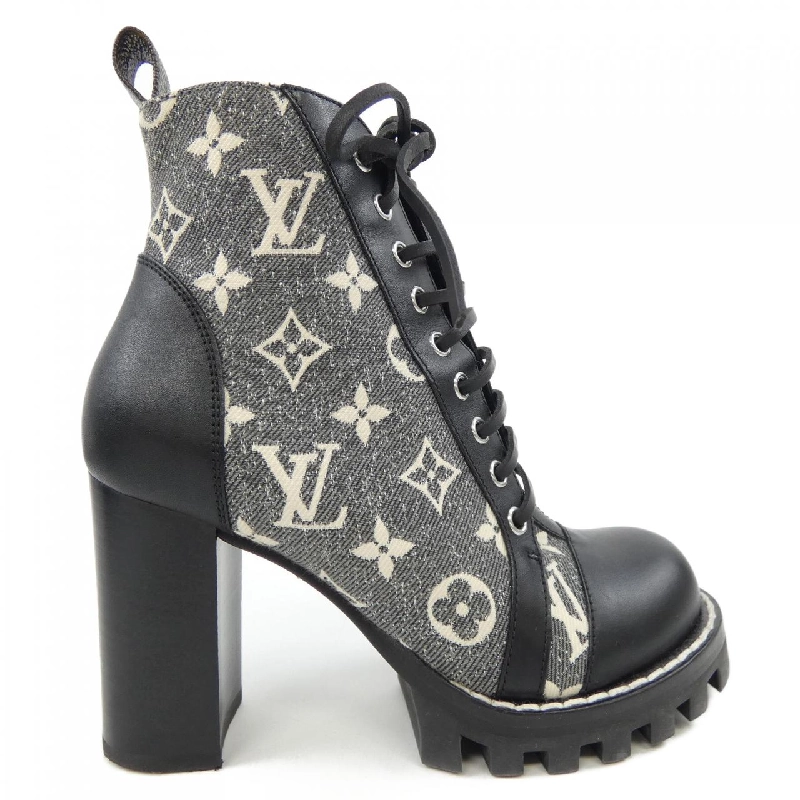 Giày boot LOUIS VUITTON Monogram Denim - Hàng hiệu Authentic 829844