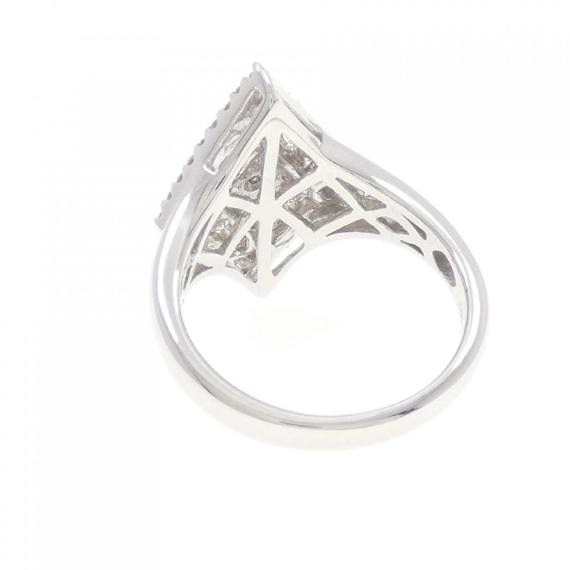 Nhẫn kim cương Pavé K18WG 0.75CT 673335