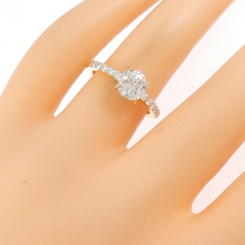 Nhẫn kim cương K18YG 1.000CT H VS2 Tốt - Hàng hiệu Chính hãng 879374