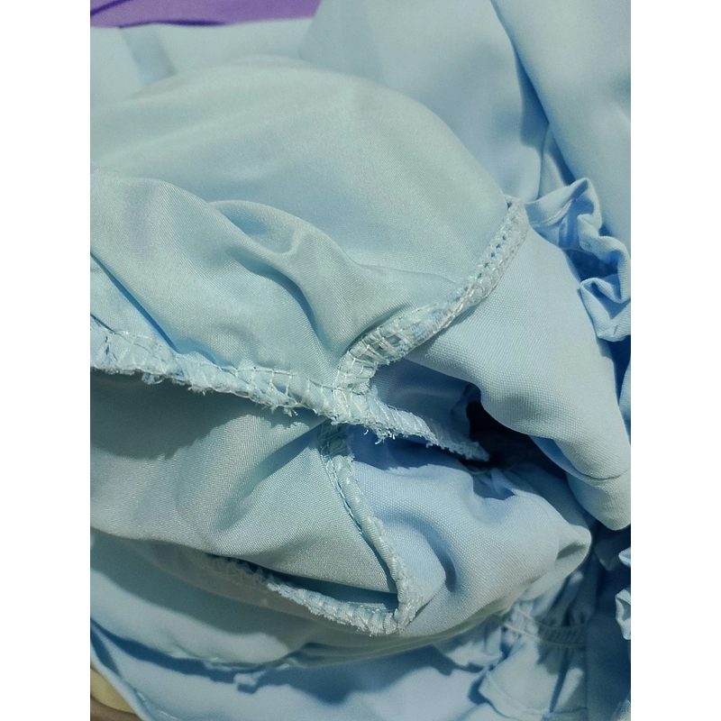 Set áo babydoll tay bồng chun ngực dáng giấu quần 509044