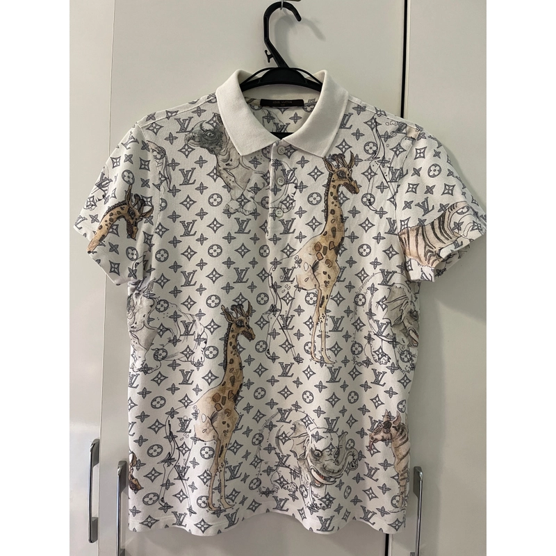 Áo Polo nam LV chapman size S used 497140