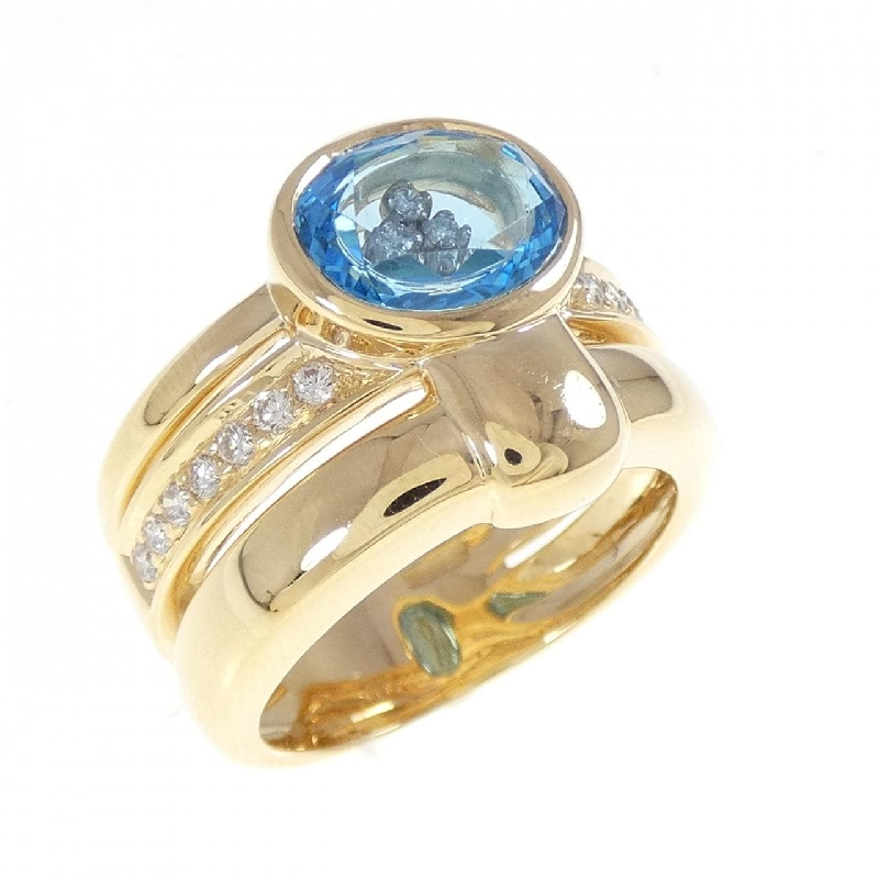 Nhẫn Blue Topaz 750YG - Hàng hiệu Authentic 849289