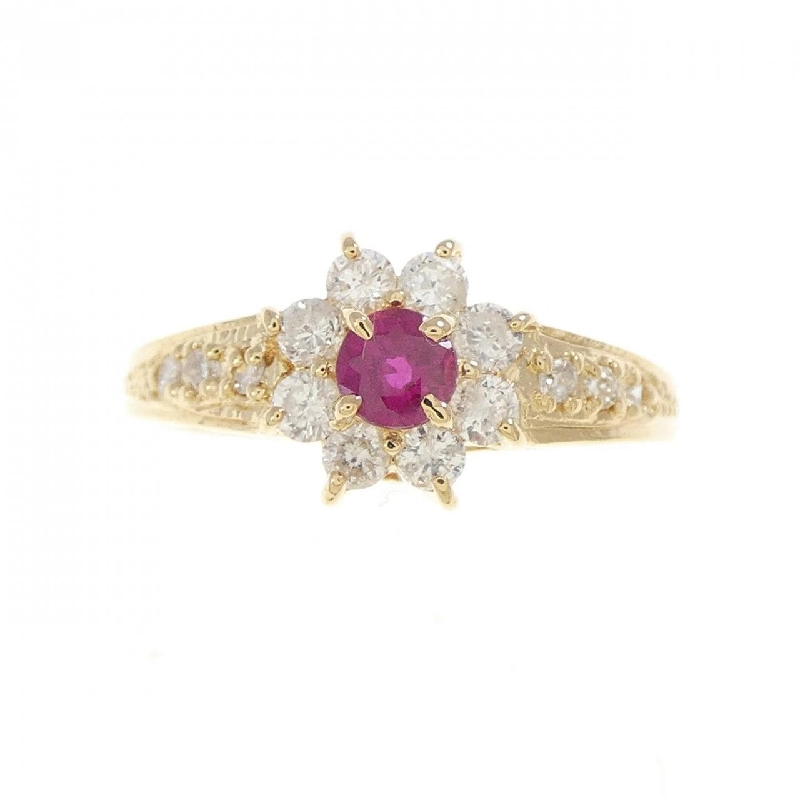 Nhẫn ruby K18YG 0.3CT 666087